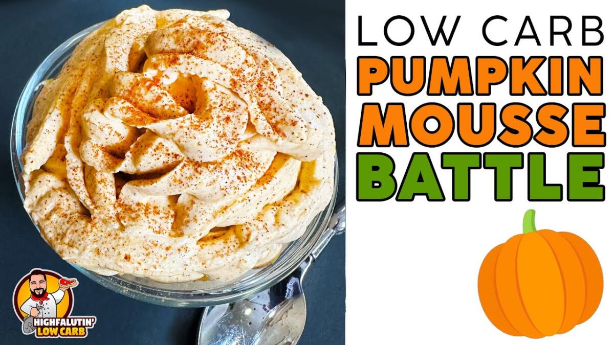 Keto PUMPKIN MOUSSE Battle!  The BEST Low Carb Pumpkin Spice Dessert? [Video]