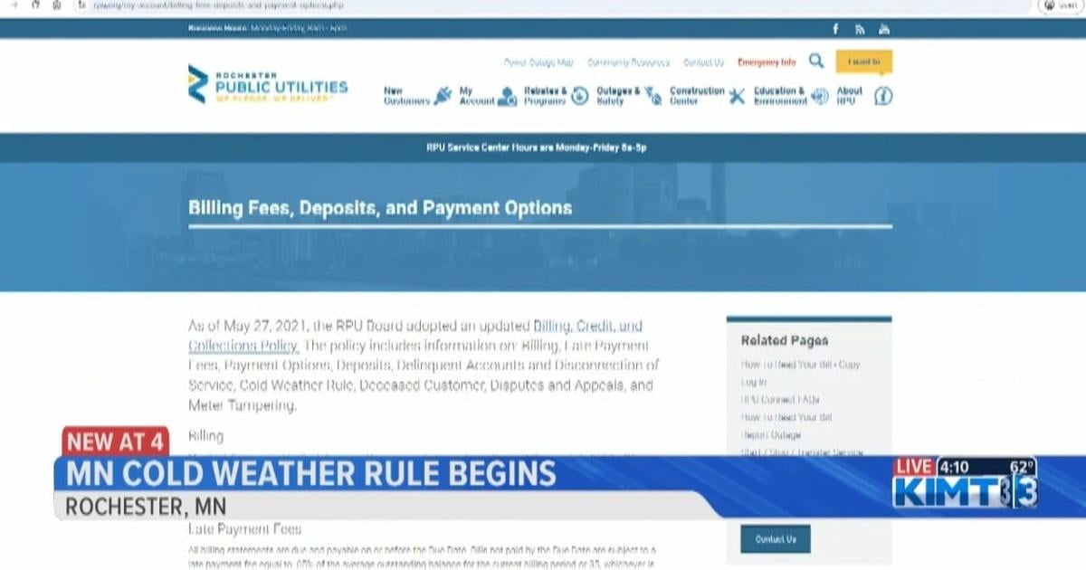 Minnesota Cold Weather Rule goes into effect October 1st | News [Video]