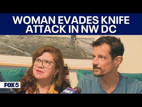 Good Samaritans help woman after man runs at her with knife in Northwest DC [Video]