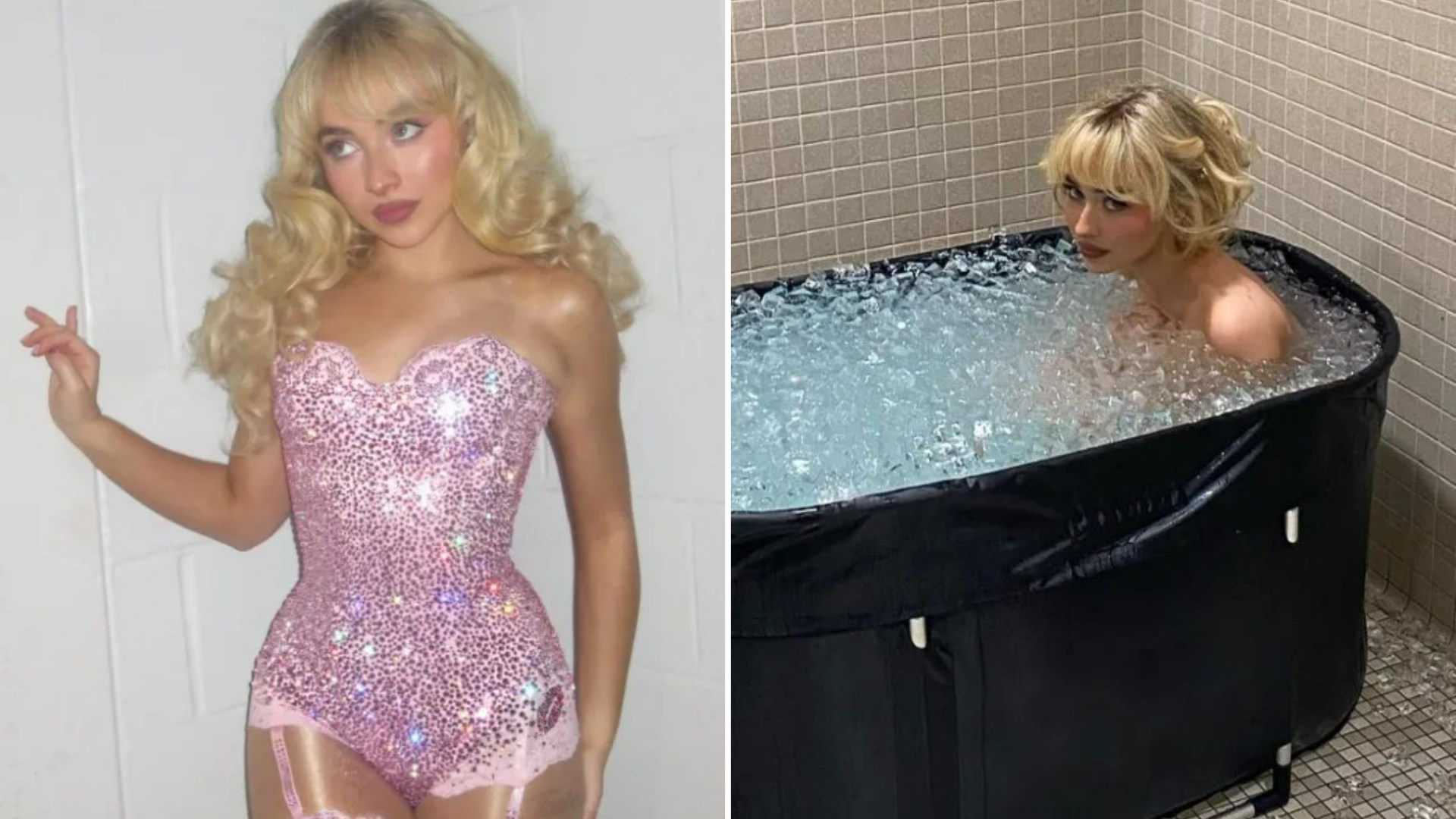 Sabrina Carpenter strips completely naked for ice bath backstage on huge tour [Video]