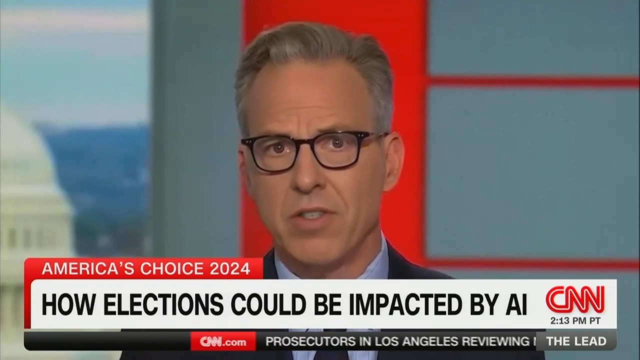 Jake Tapper Shows Off AI Deepfake Of Himself On CNN [Video]