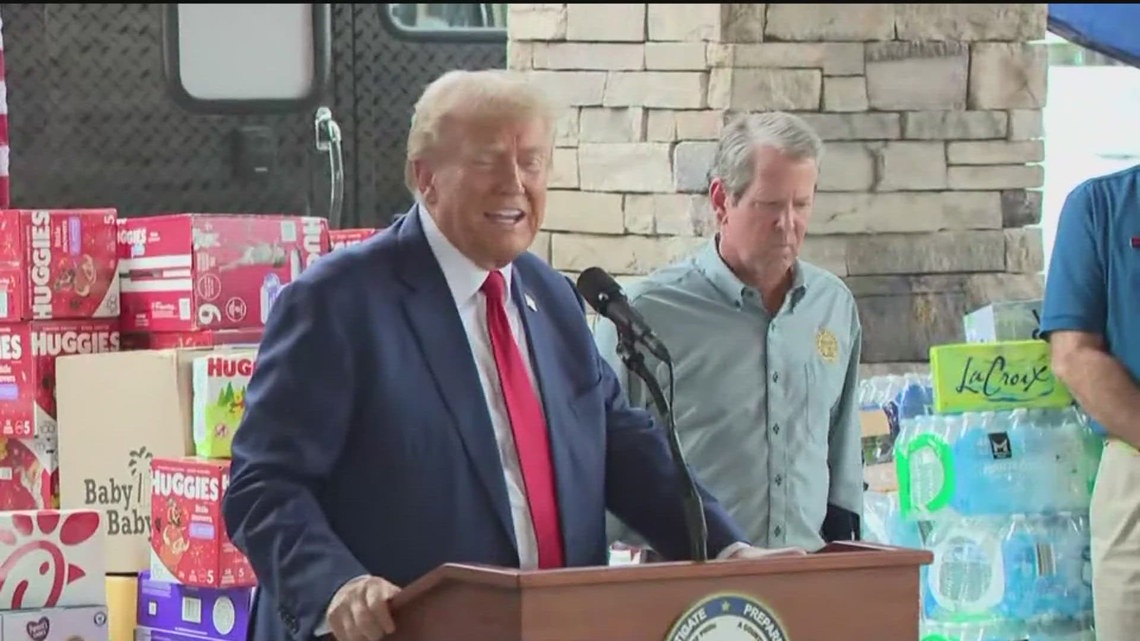 Trump, Kemp hold GA press conference addressing Hurricane Helene [Video]