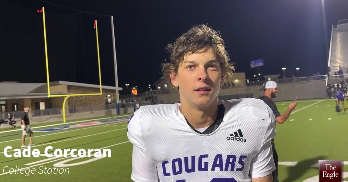 College Station QB Cade Corcoran talks after the win over Pflugerville Hendrickson [Video]