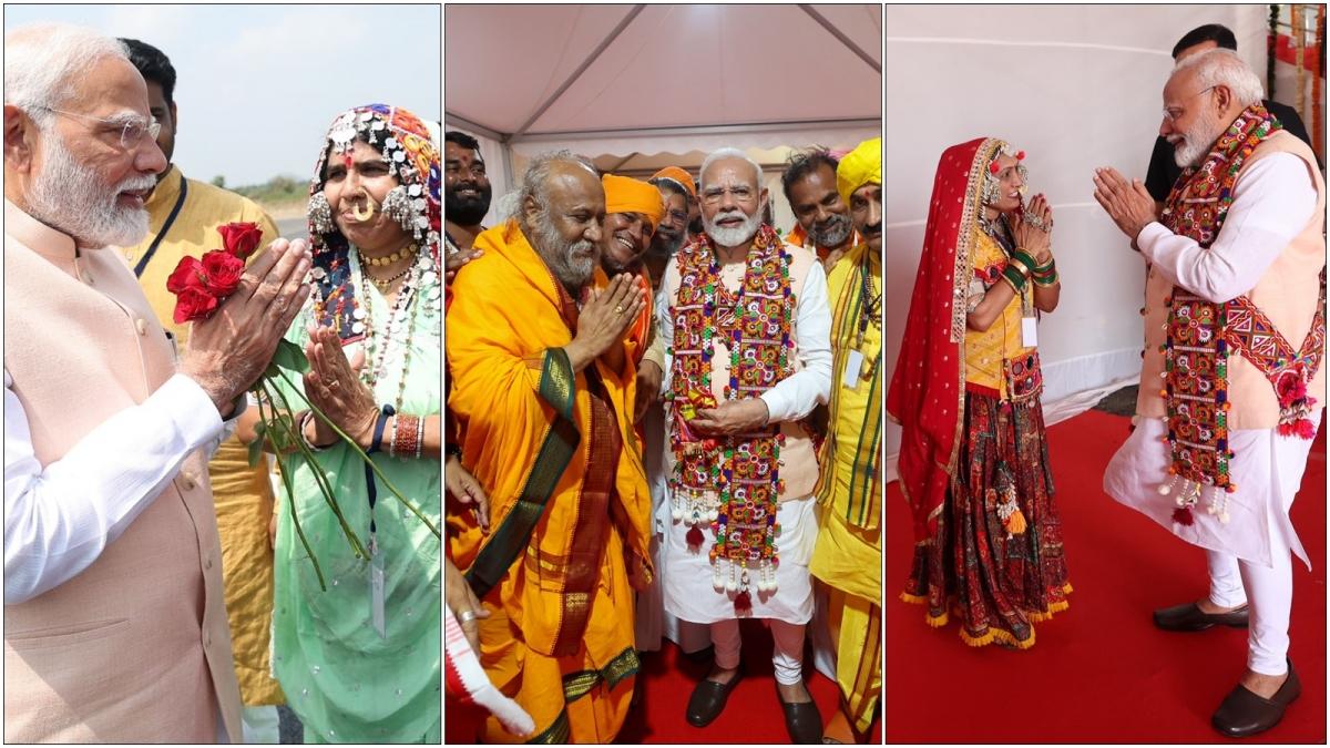 PM Modi welcomed by Banjara women, engages with community saints in Maha [Video]