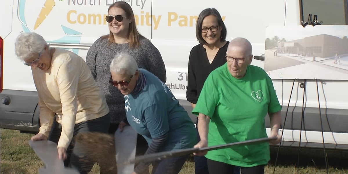 Longtime volunteer among first to break ground at new North Liberty Community Pantry location [Video]