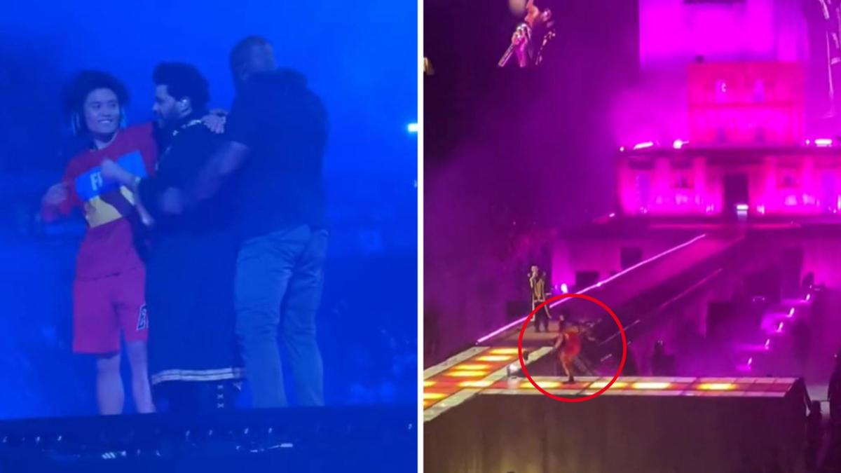 Melbourne stage invader tackles scared The Weeknd during Saturday night show [Video]