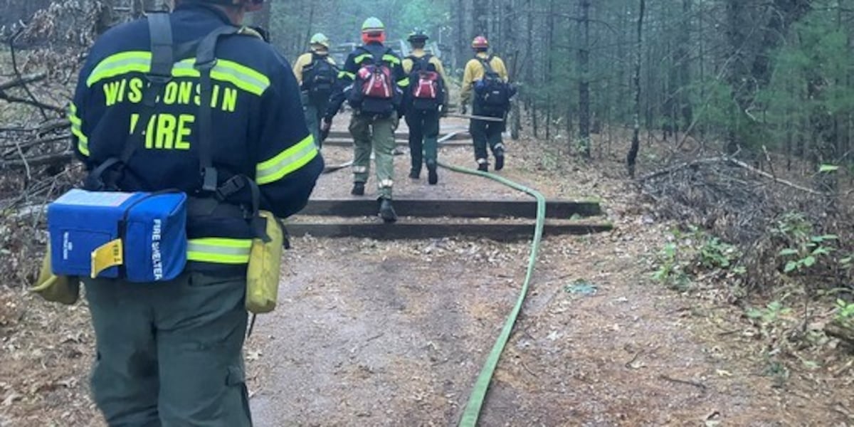 Wis. DNR: Roche-A-Cri State Park 6.5-acre wild fire contained [Video]