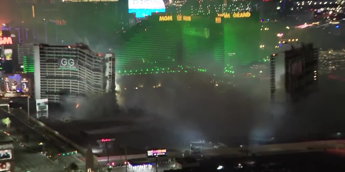 RAW: Tropicana implodes and falls [Video]