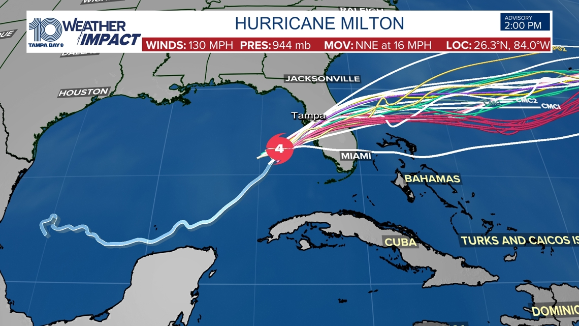 Track Hurricane Milton: Spaghetti, forecast cone, alerts [Video]