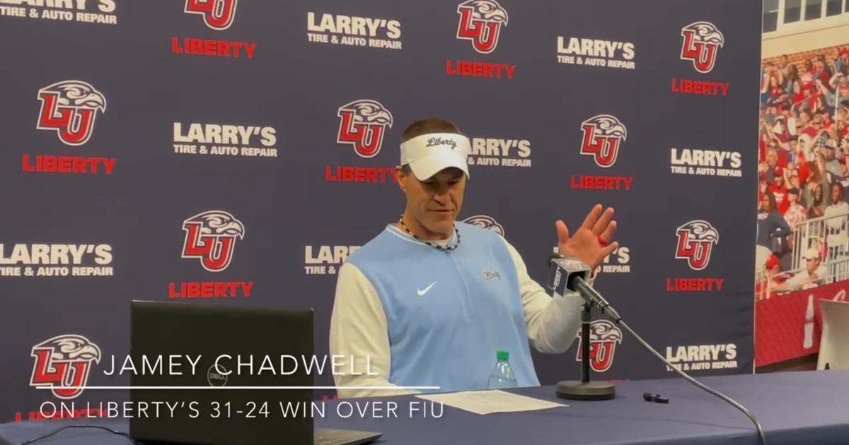 Liberty’s Jamey Chadwell on the 31-24 win over FIU [Video]