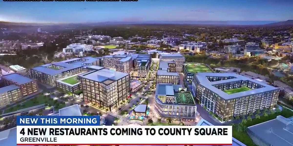 4 new restaurants coming to county square in downtown Greenville [Video]