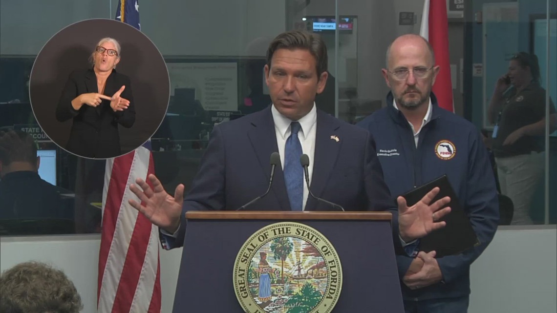 Fla. Gov. DeSantis on 19 confirmed tornadoes, search and rescue efforts as Milton nears landfall [Video]