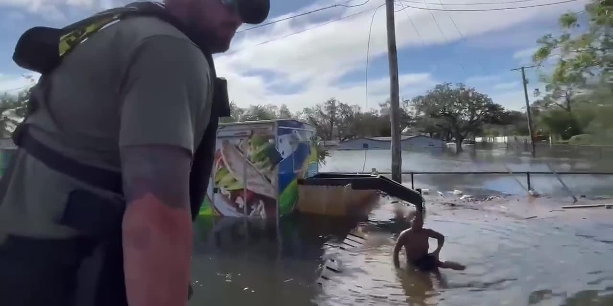 First responders rescue 14-year-old found floating on fence after Hurricane Milton [Video]