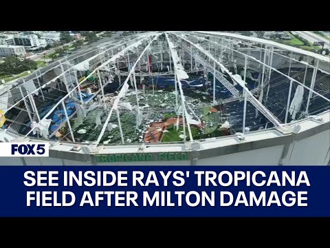 See inside Tampa Bay Rays’ Tropicana Field after Milton’s force shreds roof [Video]