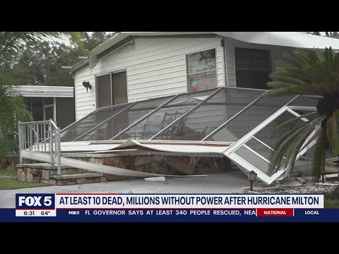 At least 10 dead, millions without power after Hurricane Milton slams Florida Gulf Coast [Video]