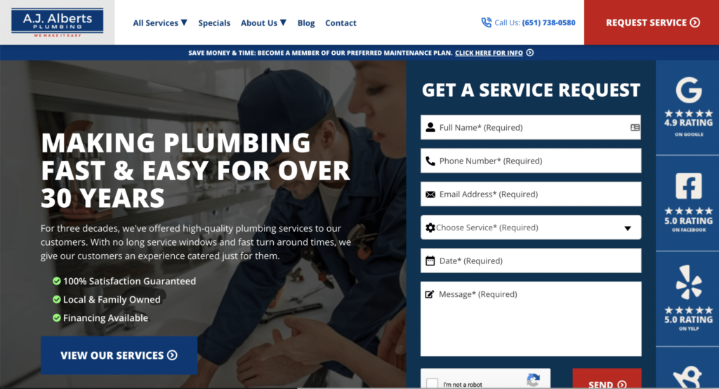 Plumbing Website Design | 8 Gorgeous Examples For 2023 [Video]