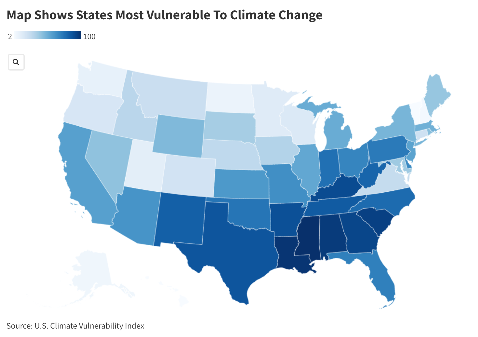 Hurricane Milton: Map Shows States Most Vulnerable to Climate Change [Video]