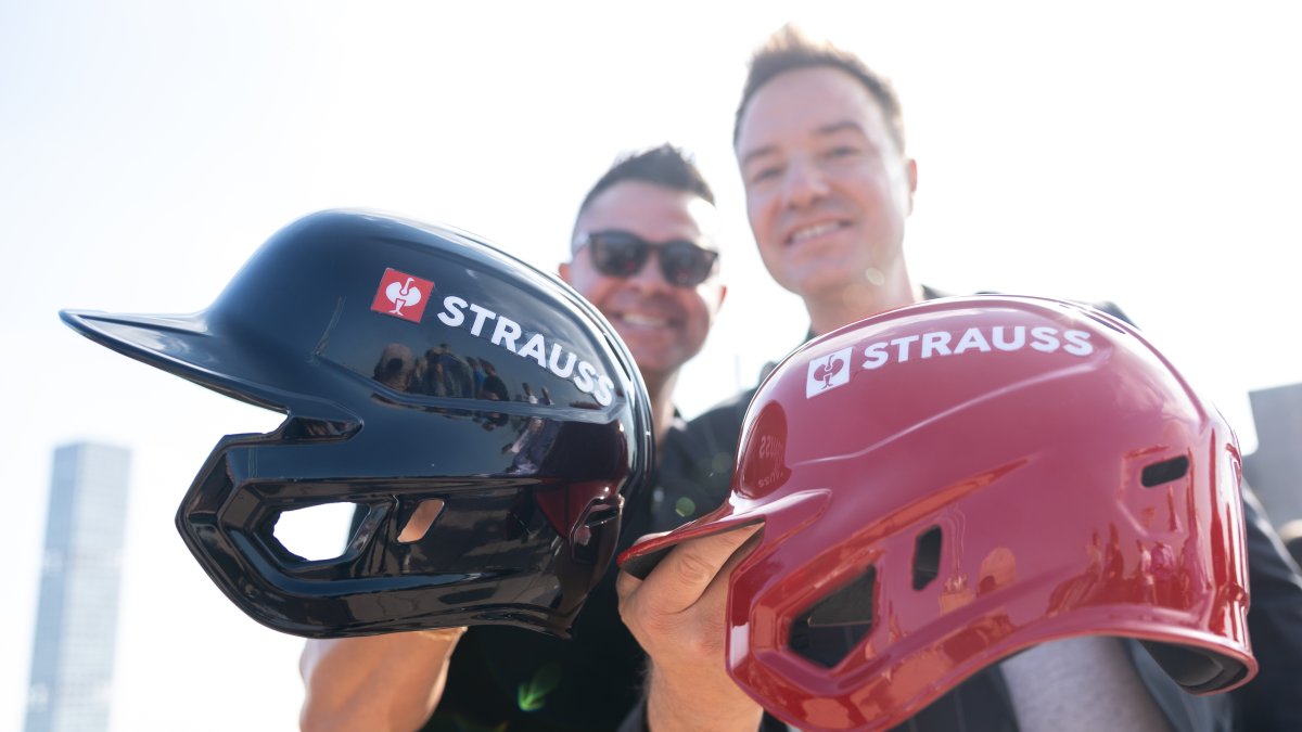 MLB teams incorporate helmet ads featuring Strauss logo  NBC Los Angeles [Video]