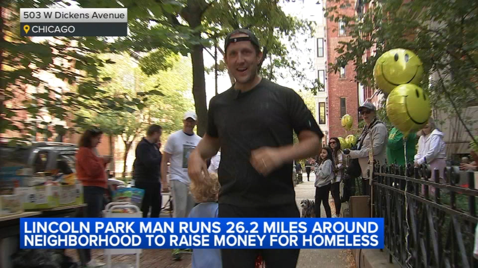 Chicago Marathon: Lincoln Park man Matt Brusich runs 26.2 miles around his block to support homeless community [Video]