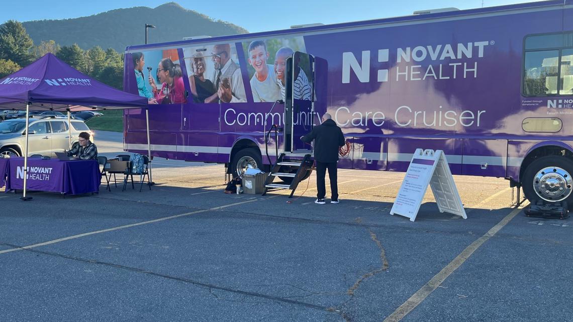 Novant Health sends mobile care clinic to Asheville, N.C. [Video]