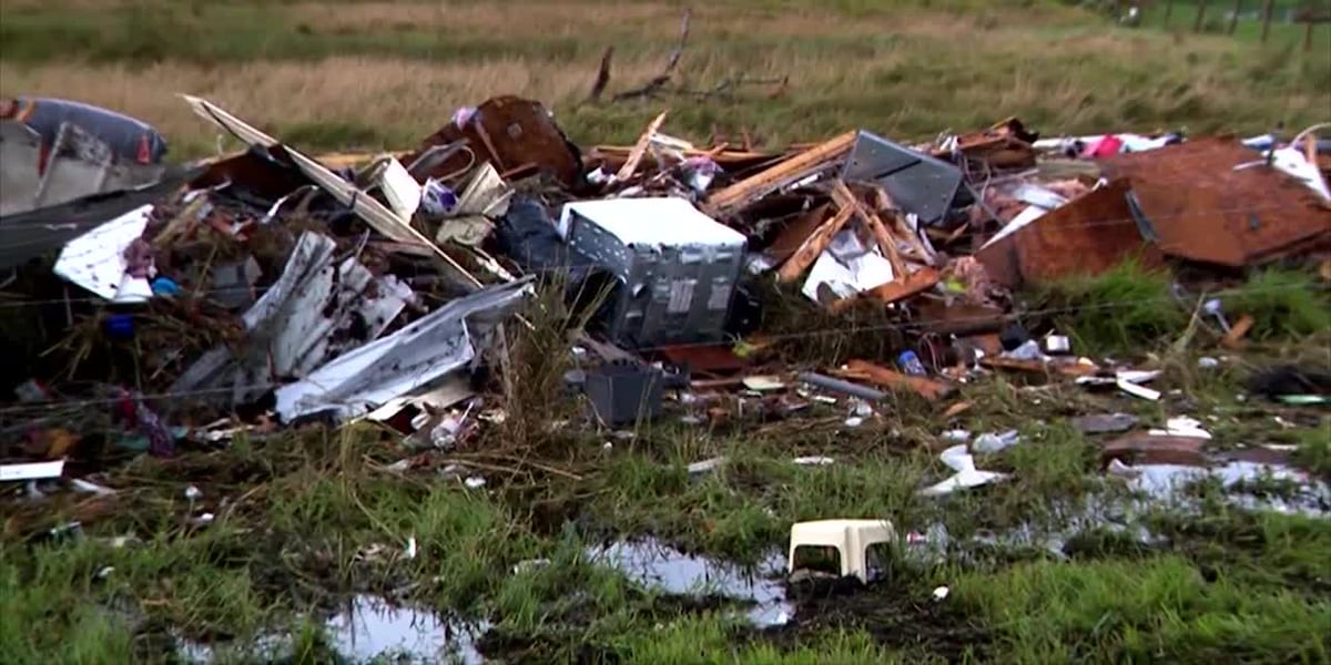 ‘It’s a miracle’: Couple survives tornado that threw their mobile home 150 feet [Video]