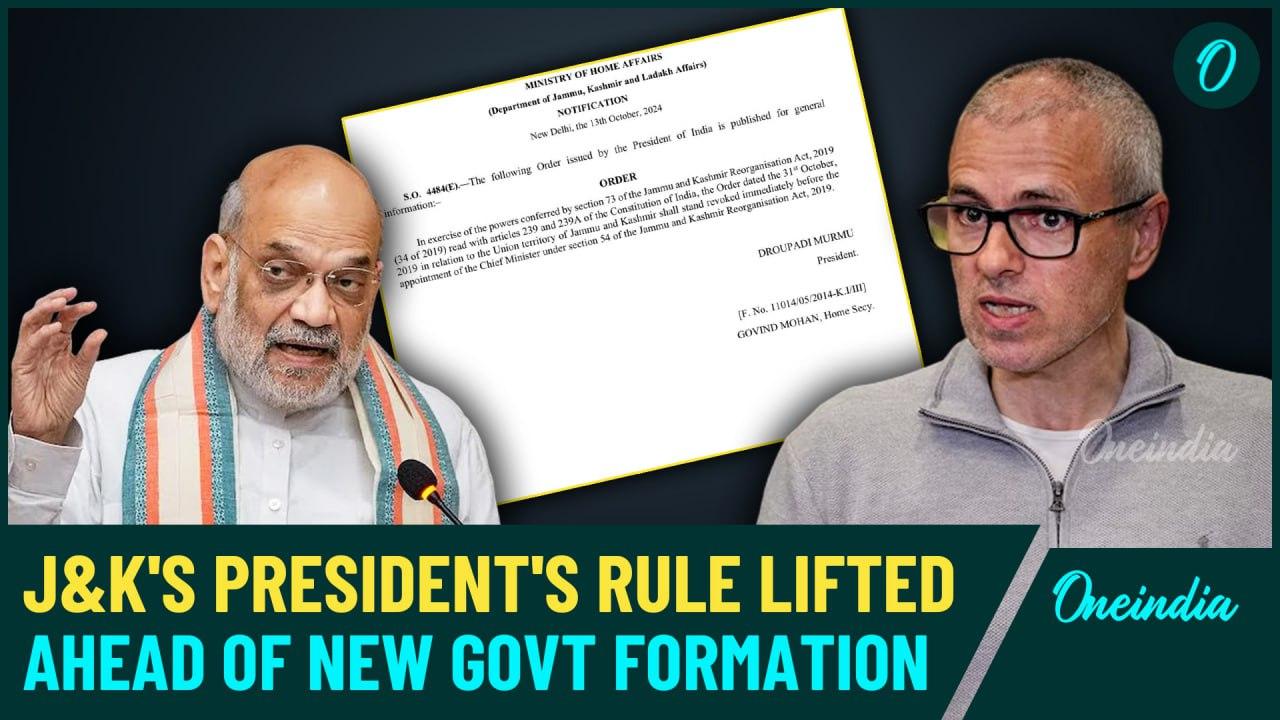 Jammu and Kashmir’s President Rule Revoked after [Video]