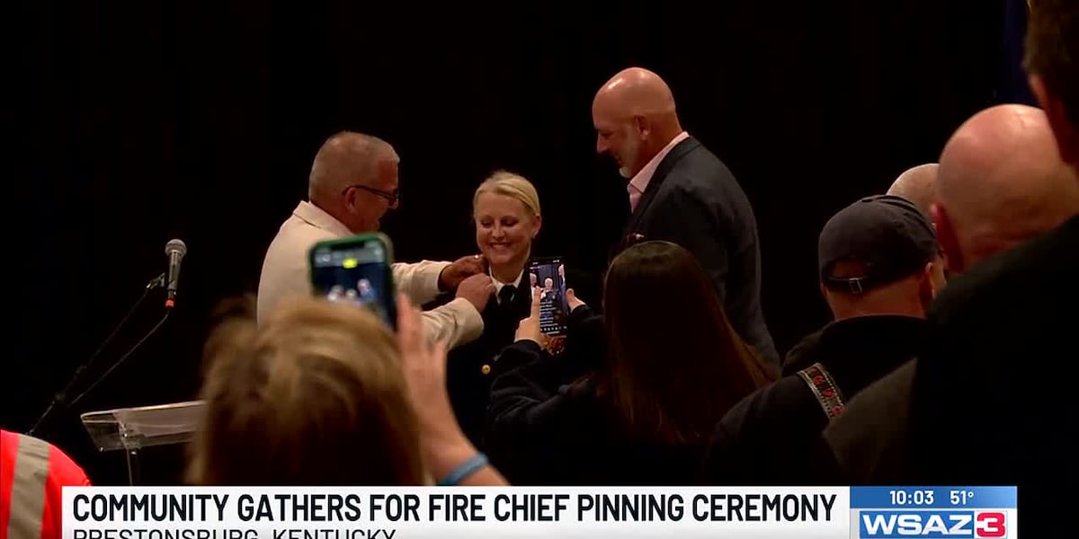 New Prestonsburg Fire Chief honored with pinning ceremony [Video]