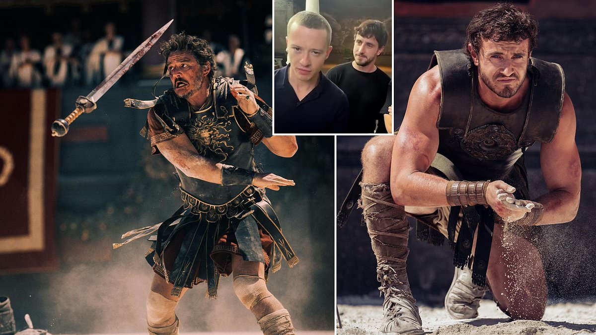 Is this the hottest movie cast ever? Fans go wild for Paul Mescal, Pedro Pascal and Joseph Quinn as they announce Gladiator II premiere date [Video]