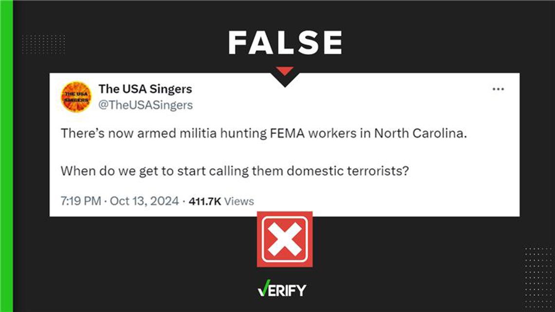 Armed militia hunting FEMA claims are false [Video]