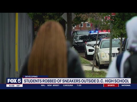 Students robbed of Balenciaga, Jordan sneakers outside DC high school [Video]