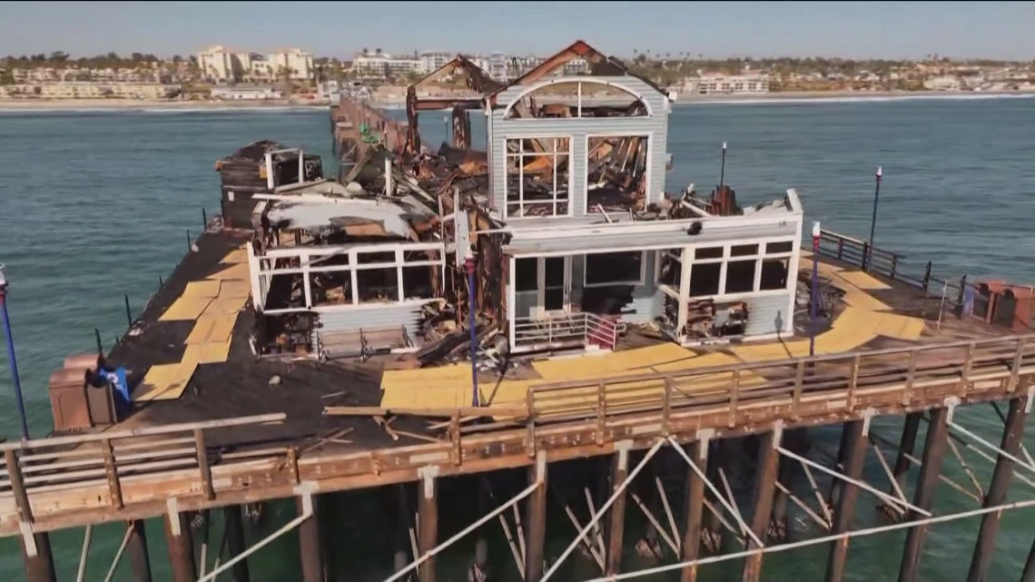 Demolition begins on Oceanside Pier fire ruins [Video]