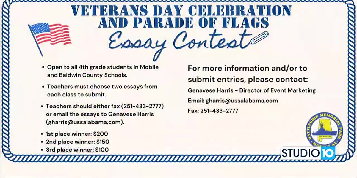 Veterans Day Celebration and Parade of Flags Essay Contest [Video]