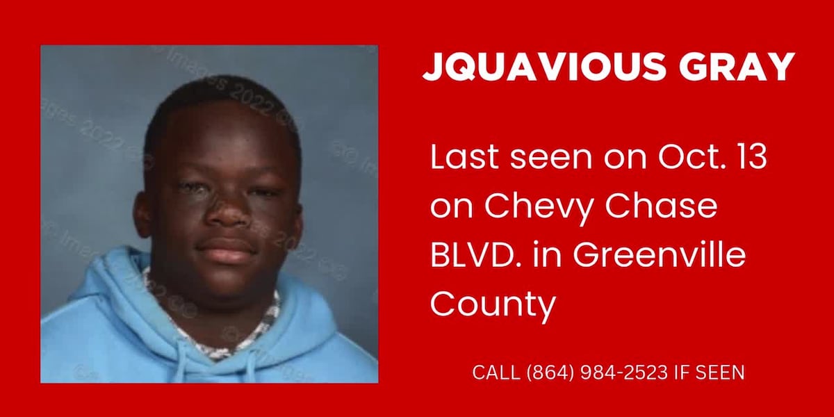 Deputies searching for teen last seen 1 week ago in Greenville Co. [Video]