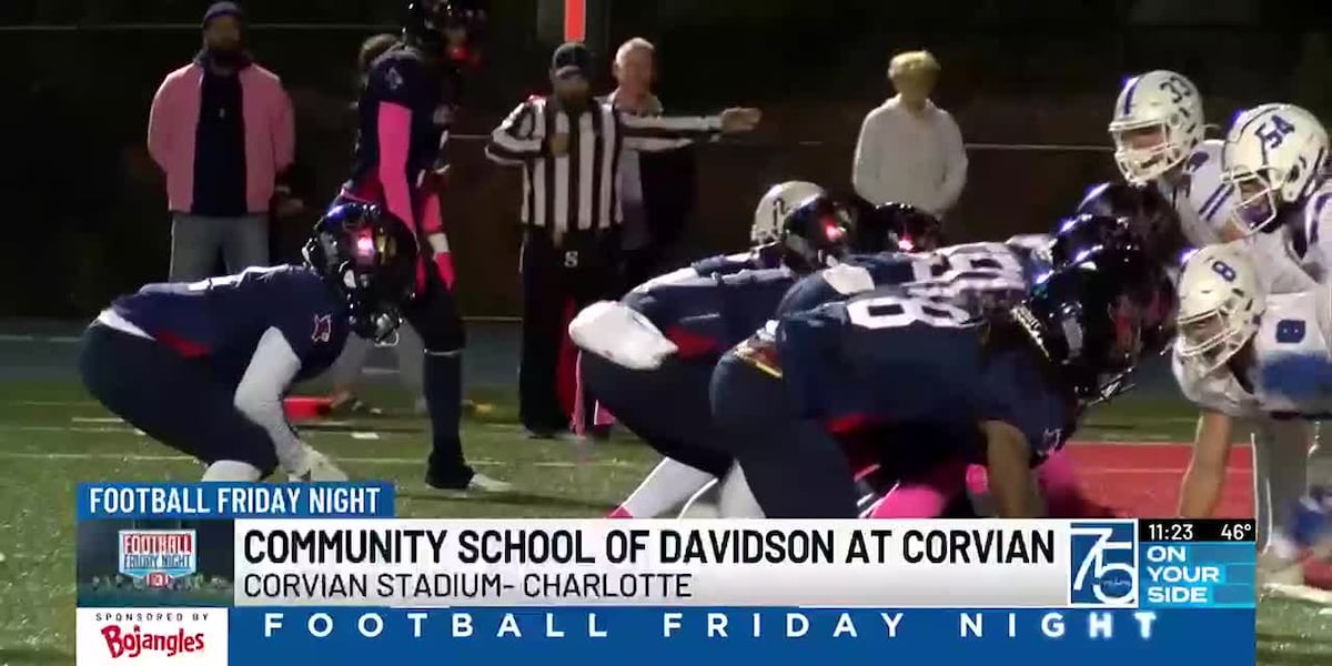 Corvian stays undefeated with a victory over Community School of Davidson 47-7 [Video]