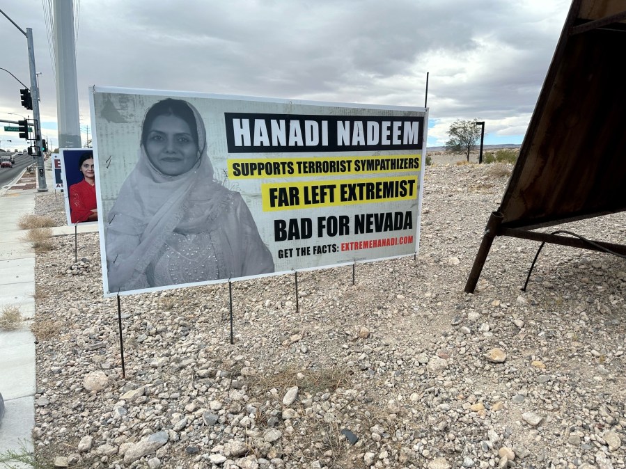 Sign depicting Nevada assembly candidate in hijab draws criticism [Video]