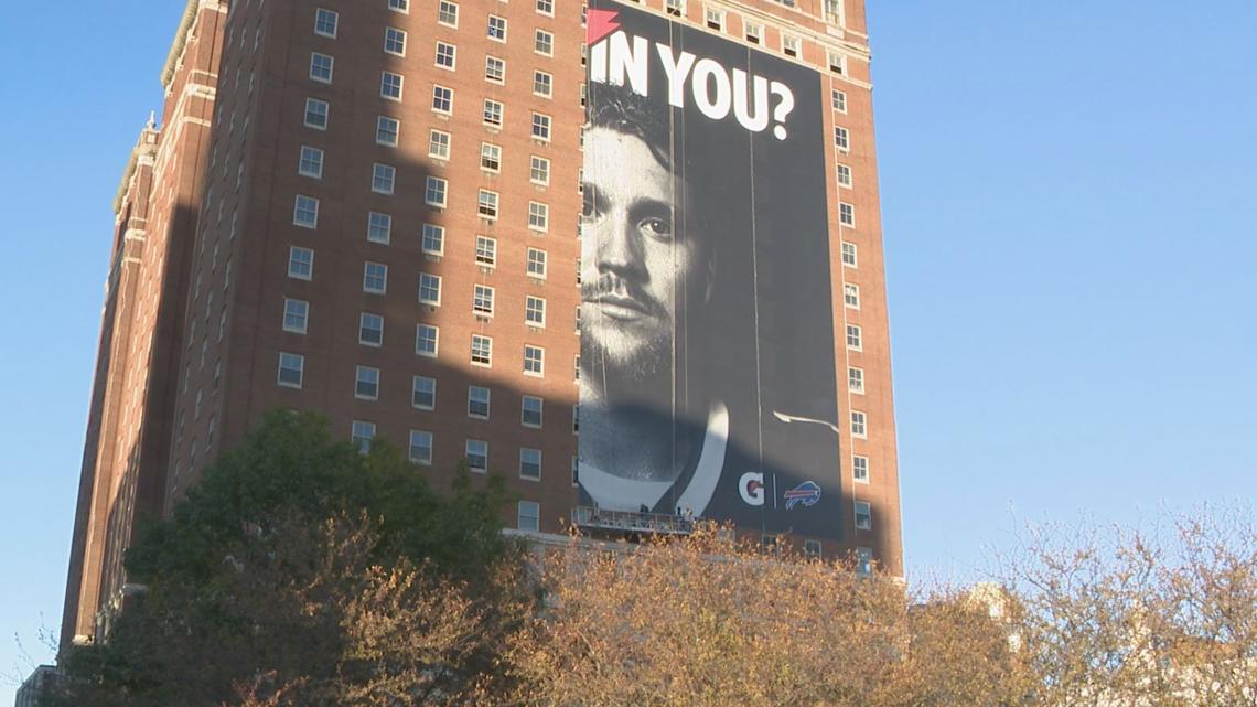 Josh Allen house ad is no more in downtown Buffalo [Video]