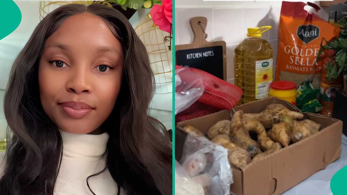 Nigerian Lady in United Kingdom Goes to Market With 200, Shows Plenty Food Items She Bought [Video]