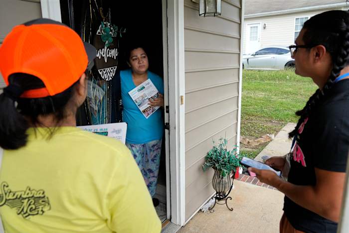 Voting groups that got a boost from Harris’ candidacy are still working to persuade voters of color [Video]