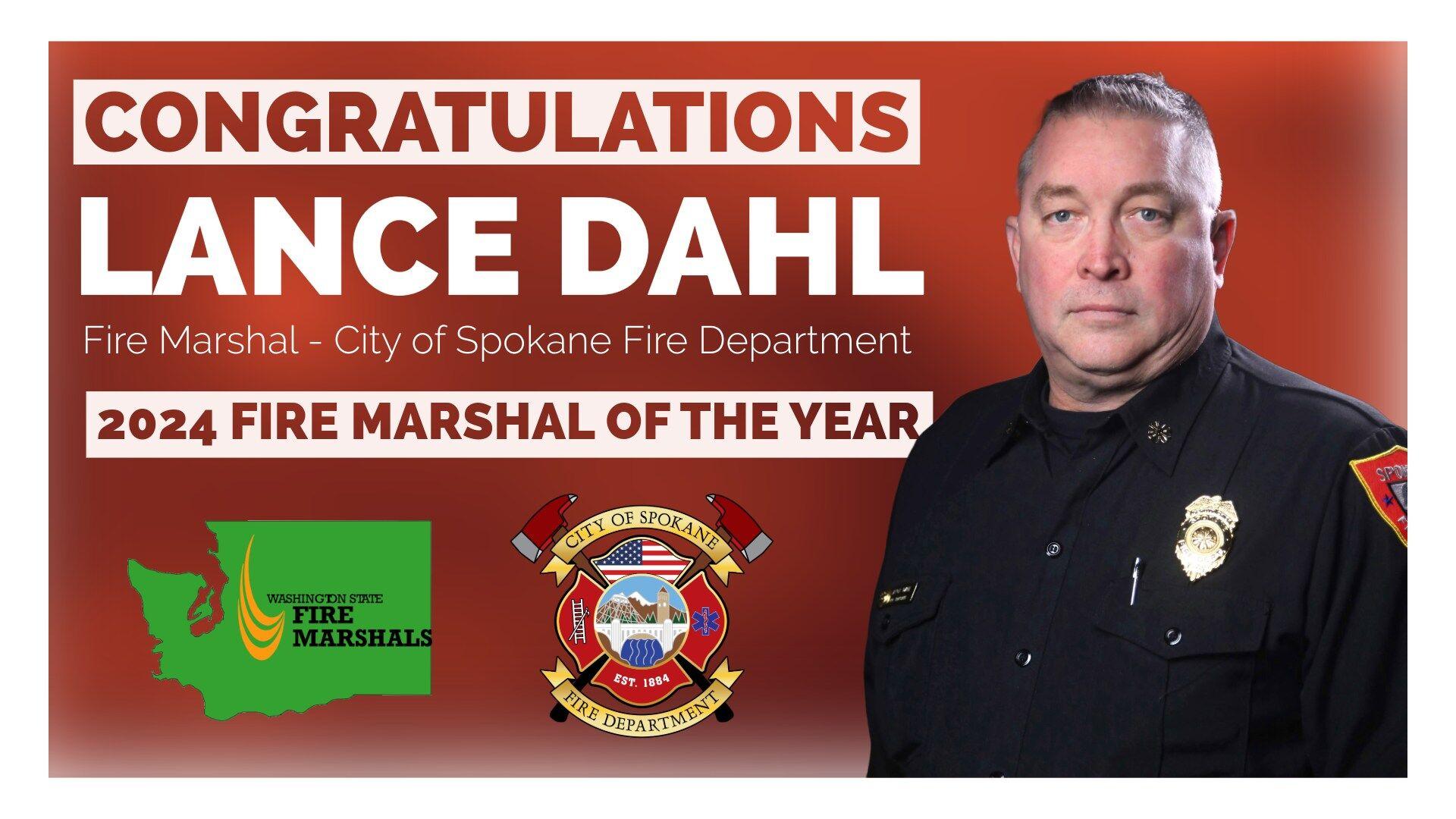 Deputy Chief Lance Dahl awarded 2024 Fire Marshal of the Year [Video]