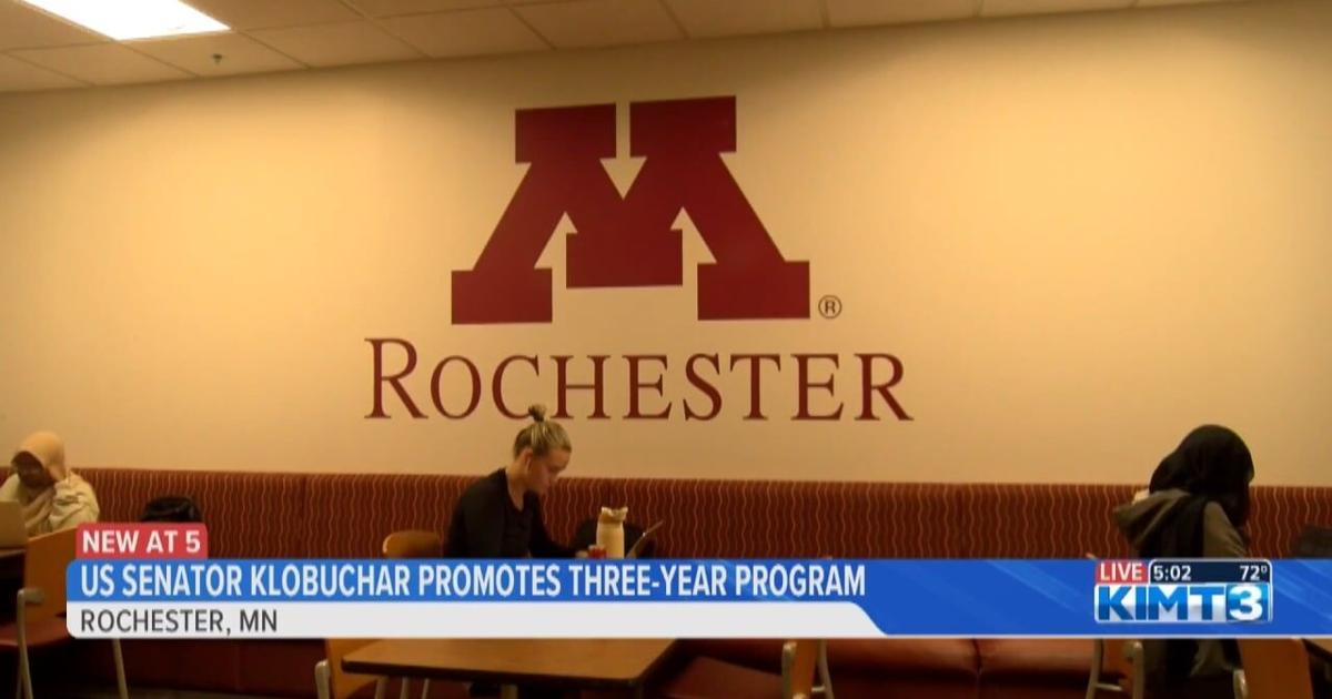 US Senator Amy Klobuchar visits University of Minnesota Rochester to promote College in 3 programs | News [Video]