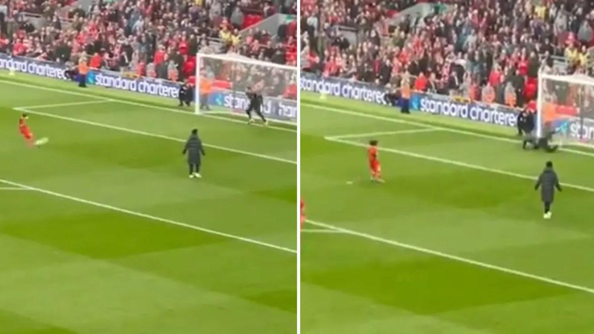 Premier League legend David James is BOOED by Liverpool fans after saving two penalties from young fan [Video]