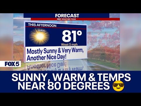 Sunny, warm Monday in DC with highs near 80 degrees [Video]