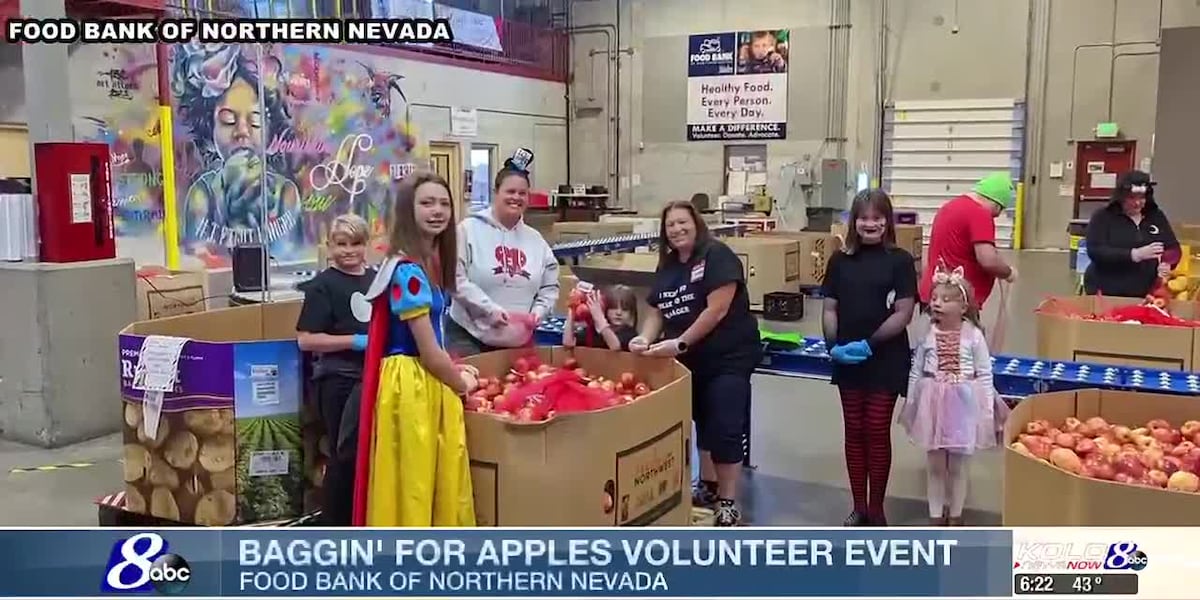 Baggin For Apples: the family-friendly volunteer event hosted by the Food Bank of Northern Nevada is back [Video]