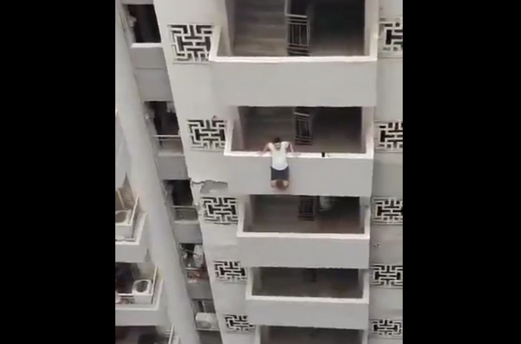 Video: Man Tries To Jump From Noida High-Rise, Residents Pull Him To Safety [Video]