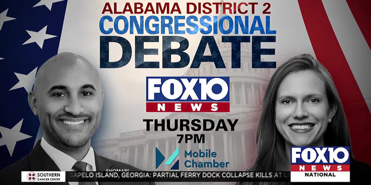 FOX10 to air debate between District 2 congressional seat candidates Thursday [Video]