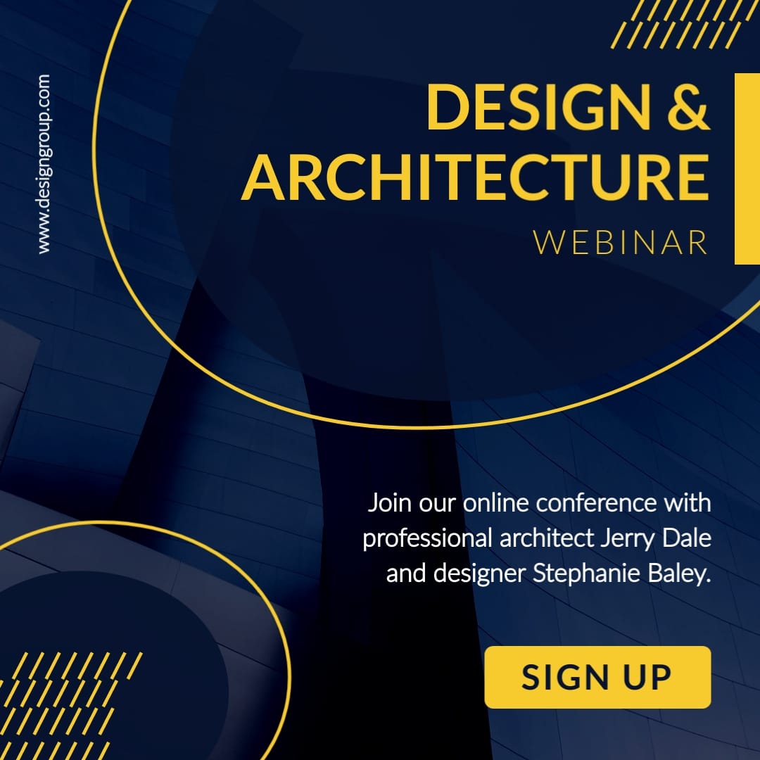 Design and Architecture Webinar Instagram Post Template [Video]