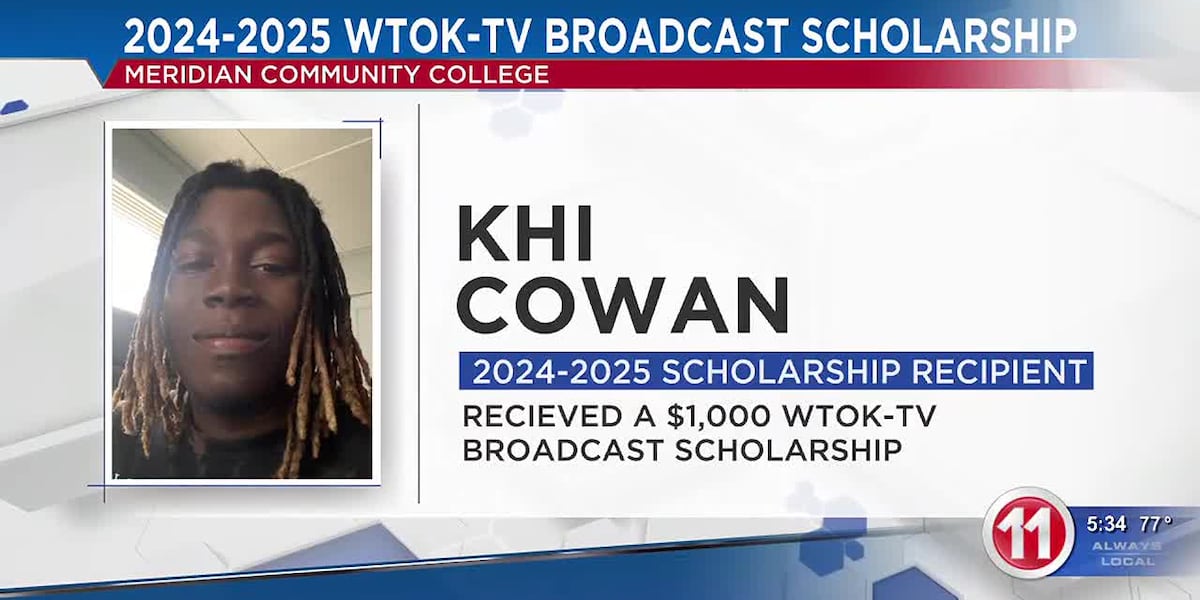 Meridian Community College Foundation announces their recipient of the 2024-2025 WTOK-TV Broadcast C [Video]