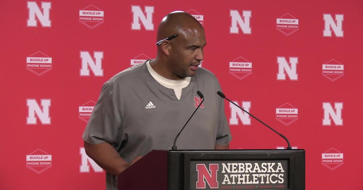 Nebraska defensive coordinator Tony White  Oct. 22 [Video]