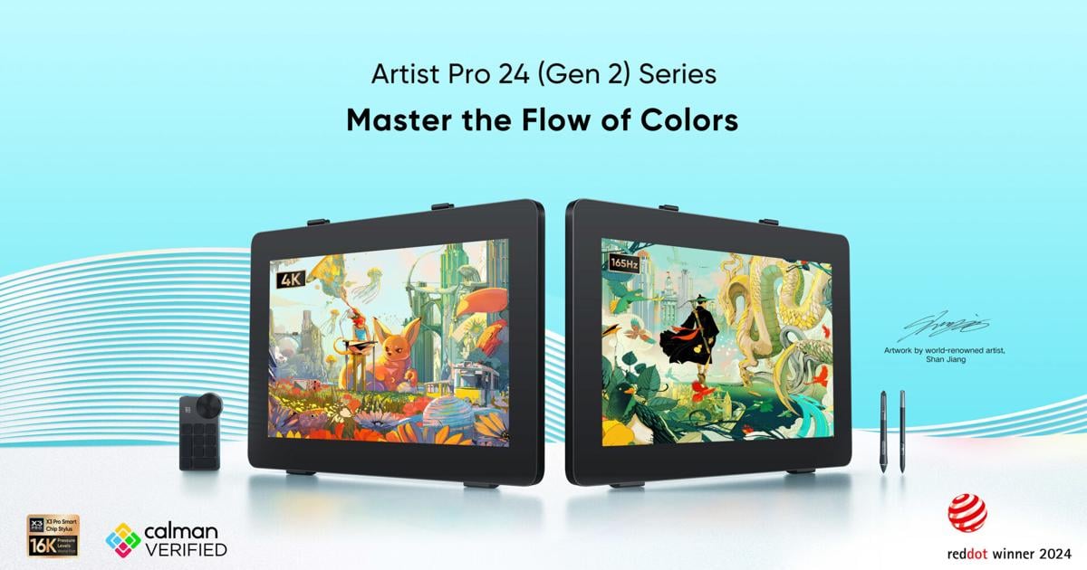 XPPen Launches Artist Pro 24 (Gen 2) Series: Two Industry-First Masterpieces Redefine Color Excellence | PR Newswire [Video]