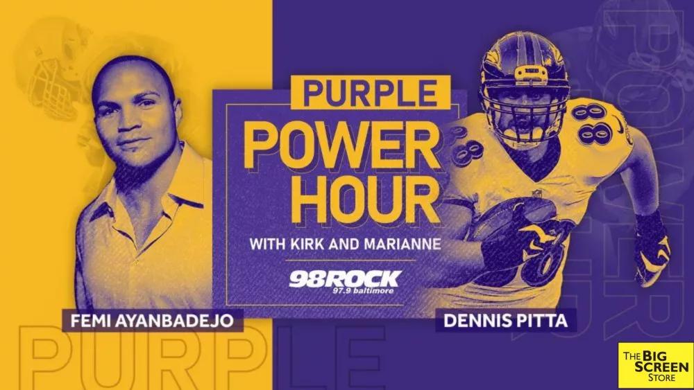 Purple Power Hour with Femi Ayanbedejo & Dennis Pitta [Video]